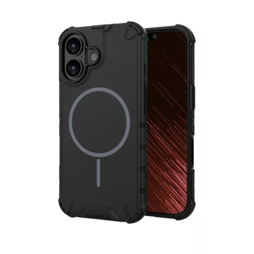 iPhone 16 tok Defender 2in1 Mag fekete tok