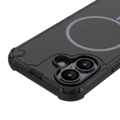 iPhone 16 tok Defender 2in1 Mag fekete tok