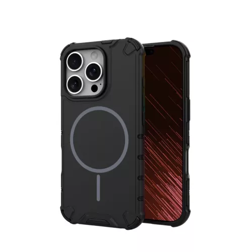 iPhone 16 Pro Defender 2in1 Mag tok fekete