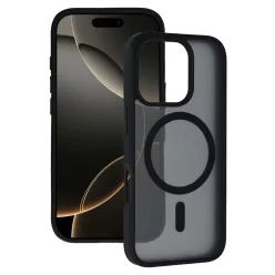 Iphone 16 Fekete Tel Protect Aura Matte Magsafe tok