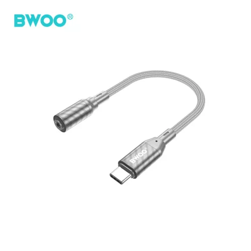 BWOO Adapter Type C 3,5MM Jack BZ65, szürke