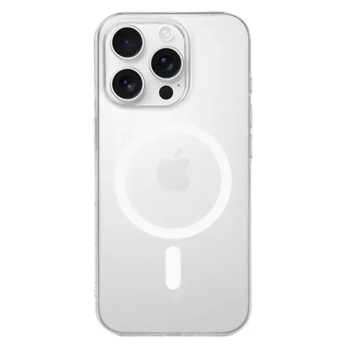 iPhone 16 Pro fehér Átlátszó Slim Magsafe tok