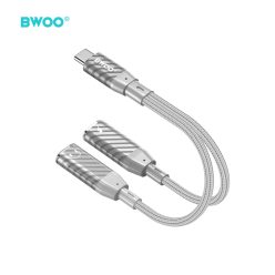   BWOO Kettő az egyben Adapter 2 Type C port 3,5MM Jackhez BZ68
