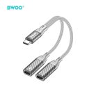 BWOO Kettő az egyben Adapter 2 Type C port 3,5MM Jackhez BZ68