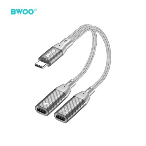 BWOO Kettő az egyben Adapter 2 Type C port 3,5MM Jackhez BZ68
