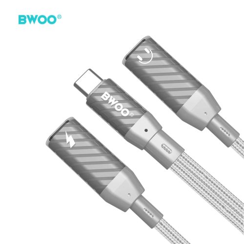 BWOO Kettő az egyben Adapter 2 Type C port 3,5MM Jackhez BZ68