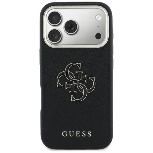 iPhone 17 Pro Max Guess FW Resin Logo tok fekete