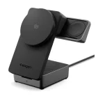 Spigen Essential EF323MQ 3in1 Mágneses MagSafe Vezeték nélküli töltőállomás 25W Qi2.2 Fekete