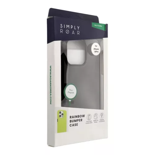 iPhone 16 Pro ROAR RAINBOW BUMPER tok fekete