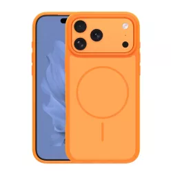   iPhone 17 Pro vékony keretes mágneses tok 6,3" narancs