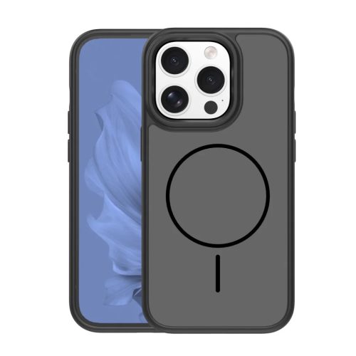 iPhone 14 Pro 6,1" vékony keretes mágneses fekete tok