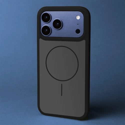 iPhone 14 Pro 6,1" vékony keretes mágneses fekete tok