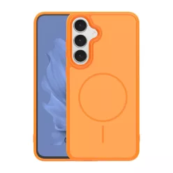 Samsung Galaxy S26 vékony mágneses tok narancssárga