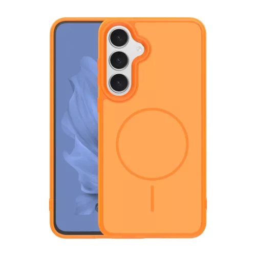 Samsung Galaxy S26 vékony mágneses tok narancssárga