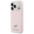 iPhone 17 Pro Max Karl Lagerfeld Karl & Choupette Fej Tűk Saffiano MagSafe pink tok