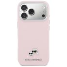 iPhone 17 Pro Max Karl Lagerfeld Karl & Choupette Fej Tűk Saffiano MagSafe pink tok
