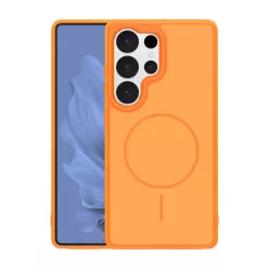   Samsung Galaxy S26 Ultra tok vékony keretes mágneses tok narancssárga
