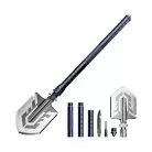Wozinsky WSS-211 túlélő bushcraft többfunkciós ásó kés üvegtörő tűzgyújtó síp szigony - szürke
