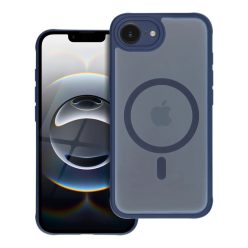 iPhone 14 teljesen matt mágneses tok kék