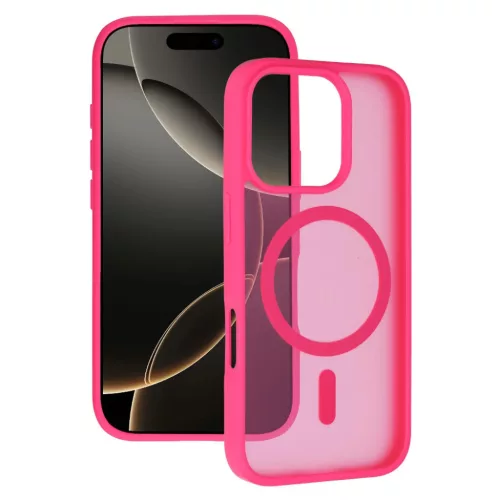 Tel Protect Aura Matte Magsafe Tok iPhone 15 Pro hot pink tok