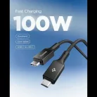 Spigen EB10015CC Essential Type-C kábel 100W 150cm fekete