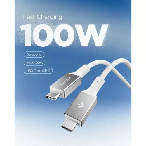 Spigen EB10015CC Essential Type-C kábel 100W 150cm Fehér