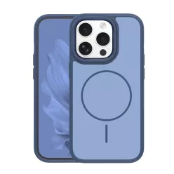 iPhone 15 Pro tok Frame Thin Mag tok sötétkék
