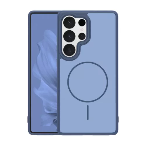 Samsung Galaxy S26 Ultra vékony keretes mágneses tok sötétkék