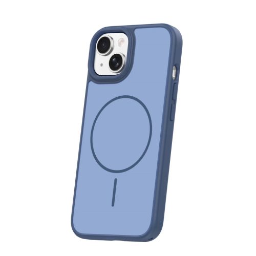 iPhone 14 6,1" vékony mágneses keretes tok sötétkék