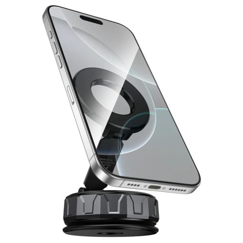 Autós tartó BH140 Gloria vákuumos, mágneses, szélvédőre fekete