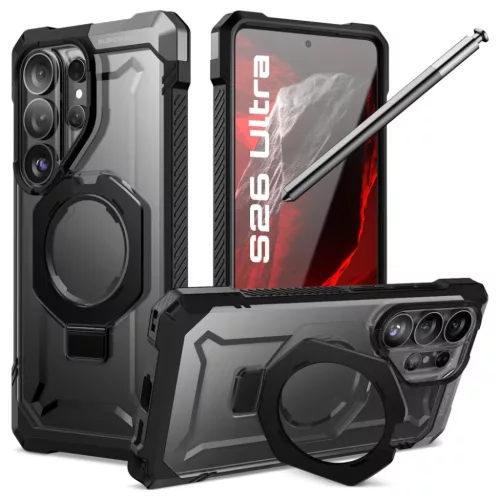Samsung Galaxy S26 Ultra Supcase UB Grip Mag MagSafe tok Fekete