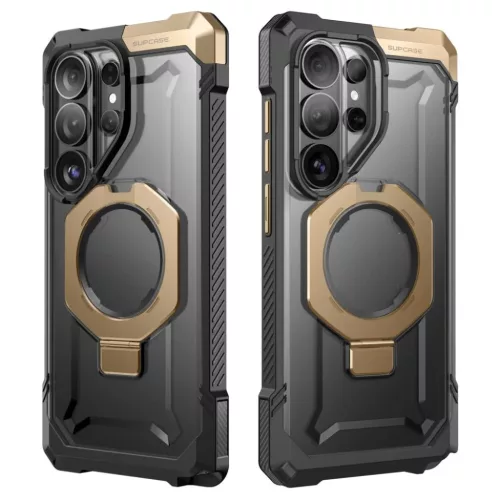 Samsung Galaxy S26 Ultra Supcase UB Grip Mag Magsafe tok Sivatagi/Czárno-Złoty