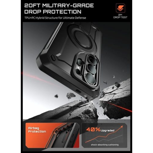 Samsung Galaxy S26 Ultra Supcase Unicorn Beetle Pro Mag Magsafe 2-set tok Fekete