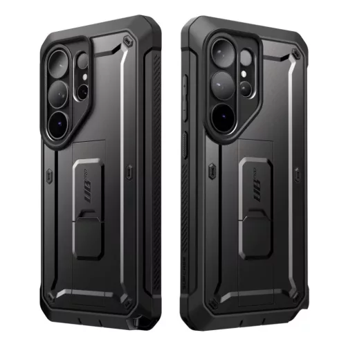 Samsung Galaxy S26 Ultra Supcase Unicorn Beetle Pro tok és üvegfólia 2-pack, fekete