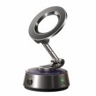 Lisen - Autós tartó (A690) - Műszerfalra, Asztali, Elektromos Vákuumos Mágneses Állvány, 360°-os Forgatás, 130mAh - Űrszürke