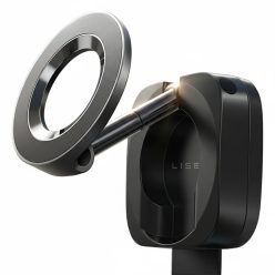   Lisen Mágneses autós tartó műszerfalra, asztalra, 360°-ban forgatható, összecsukható, asztali csipesszel, biztonságos illeszkedés - Fekete (YL0224110001)