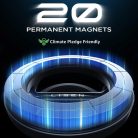 Lisen Autós Tartó (YL0222100001) - Légbefúvóra, Mágneses Rögzítés, Univerzális, Állítható, Biztonságos Illeszkedés, N52 Mágnesekkel - Fekete