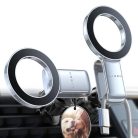 Lisen Autós Tartó (YL0224050012) - Mágneses fogás, légbeömlőre, összecsukható, 360°-ban állítható, biztos illeszkedés - Fekete