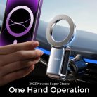 Lisen Autós Tartó (YL0224050012) - Mágneses fogás, légbeömlőre, összecsukható, 360°-ban állítható, biztos illeszkedés - Fekete