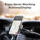 Lisen Autós Tartó (YL0222040016) - Légbefúvóra, CD-nyílásba, 2 az 1-ben, Univerzális, Több irányban állítható, Biztonságos rögzítés - Fekete