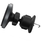 Proove - Autós tartó vezeték nélküli töltéssel Magic Circle Pro (WHMP15010001) - MagSafe, légbeömlőre, 360°, Qi2 15W, LED - Fekete