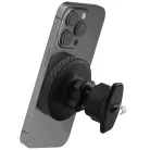 Car Holder Proove - Vezeték nélküli töltővel Grafit Kör (WHGC15010001) - Szellőzőrácshoz, Qi2, 15W, LED jelző - Fekete