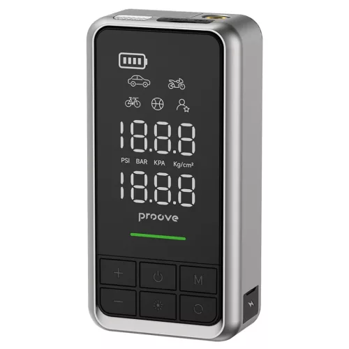 Proove - Autós Indító (JSAP10400203) - 2 az 1-ben Air Jump + Pump, 10400mAh, 1000A - Szürke