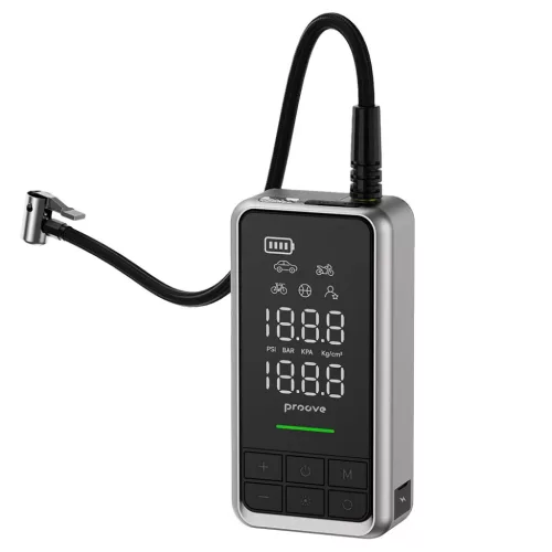 Proove - Autós Indító (JSAP10400203) - 2 az 1-ben Air Jump + Pump, 10400mAh, 1000A - Szürke