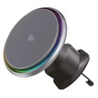 Proove - Icecore autós tartó vezeték nélküli töltéssel (WHIC15002003) - Klíma rácsra, Erős mágnes, Aktív hűtés, Qi2 15W - Fekete