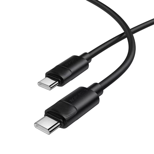 Borofone BX123 Leya kábel - Type C to Type C - PD 60W 3A 1 méter fekete