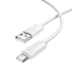 Borofone BX123 Leya - USB to Type-C - 36W 3A 1 méter fehér