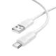 Borofone BX123 Leya - USB to Type-C - 36W 3A 1 méter fehér