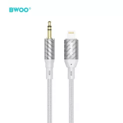   BWOO AUX kábel Lightning csatlakozó 3.5 mm Jack audio AUX073