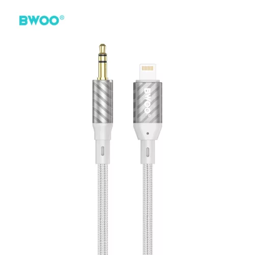 BWOO AUX kábel Lightning csatlakozó 3.5 mm Jack audio AUX073